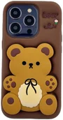 Etui i futerały do telefonów - ETUI CASE 3D BEAR Z UCHWYTEM IPHONE 14 standard - miniaturka - grafika 1