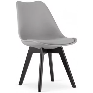 Szare kuchenne krzesło z poduszką - Asaba 4X - Krzesła - miniaturka - grafika 1