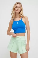 Koszulki sportowe damskie - adidas Originals top damski kolor niebieski - miniaturka - grafika 1