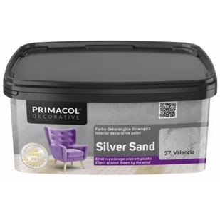 Farba dekoracyjna Silver Sand Valencia S7 1 l Primacol Decorative - Tynki - miniaturka - grafika 1