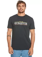 Koszulki męskie - Quiksilver Koszulka Basic Męska Czarna XS - miniaturka - grafika 1