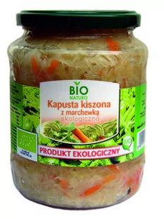 BIO NATURO KAPUSTA KISZONA Z MARCHEWKĄ BIO 680 g - BIONATURO - Warzywa w marynacie - miniaturka - grafika 1