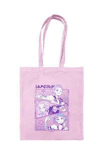 Torba bawełniana na zakupy K-Pop Demon Hunters Huntrix na ramię A4 z nadrukiem Na prezent - Torby i wózki na zakupy - miniaturka - grafika 1