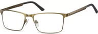Okulary korekcyjne, oprawki, szkła - Sunoptic Oprawy okularowe zerówki metalowe 997F - miniaturka - grafika 1