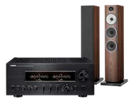 Zestawy stereo - Yamaha A-S3200 (czarny) + 704 S3 (mokka) - miniaturka - grafika 1