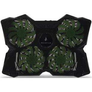 Podkładka chłodząca pod notebook, Bora, podświetlane wentylatory, czarna, SureFire, 4 wentylatory - Podkładki chłodzące pod laptopa - miniaturka - grafika 1