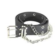 Paski - Piccola Lala FR-PL-AYMBLT-000136 Pasek, czarny, XL Kobiety - miniaturka - grafika 1