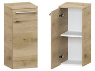 Szafki łazienkowe - Słupek Łazienkowy ATHD 30 cm DD Lewy - Dąb Evoke Coast Mat - Uchwyty Chromowane - miniaturka - grafika 1