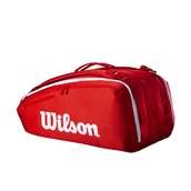 Torby sportowe - Torba na rakiety Wilson Super Tour Red 15PK 2025 - miniaturka - grafika 1