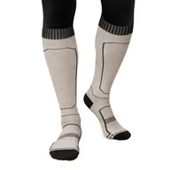 Skarpety termoaktywne - Skarpety narciarskie z wełny Sporty zimowe Siroko Ultimate GLIDE Sand - miniaturka - grafika 1