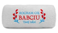 Ręczniki - pat15.net Ręcznik na dzień Babci z haftem Kocham Cię Babciu 100x50 689 - miniaturka - grafika 1