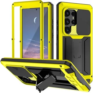 Etui pancerne Supero Metal Stand Case do Samsung Galaxy S25 Ultra, żółte - Etui i futerały do telefonów - miniaturka - grafika 1