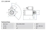 Rozruszniki - Rozrusznik Bosch 0 986 022 810 - miniaturka - grafika 1