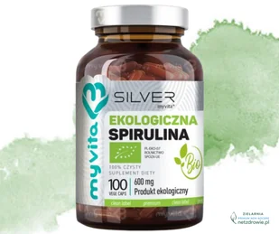 Ekologiczna SPIRULINA BIO Silver MyVita 100 kapsułek - Suplementy naturalne - miniaturka - grafika 1