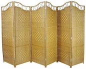 Parawany - Parawan pokojowy dekoracyjny kotara 6 skrzydeł 180x300 jasny brąz - miniaturka - grafika 1