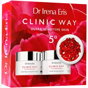 Dr I/rena Eris Zestaw Clinic Way 5º (Dermokrem Wypełniający Zmarszczki na dzień SPF20, 50ml + Dermokrem Globalnie Regenerujący na noc, 50ml + Dermokapsułki Rewitalizujące, 30szt.) - >>> DARMOWA od 99zł <<< w 24h ! - Zestawy kosmetyków damskich - miniaturka - grafika 2