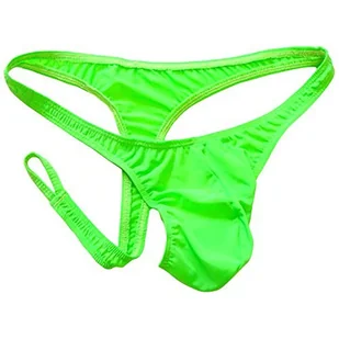 Męskie Stringi z Satyny Zdejmowane z Przodu - rozmiar Uniwersalny - Majtki męskie - miniaturka - grafika 1