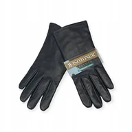 Rękawiczki - Czarne sk��rzane r��kawiczki damskie ISOTONER 3M - miniaturka - grafika 1