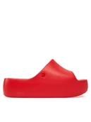 Klapki i japonki damskie - Melissa Klapki Melissa Free Platform Slide Ad 35859 Czerwony - miniaturka - grafika 1