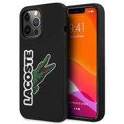 Etui i futerały do telefonów - Lacoste Etui do iPhone 13 Pro Max 6,7" czarny/black hardcase Silicone Head Crocodile - miniaturka - grafika 1