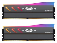 Pamięci RAM - Pamięć ddr5 silicon power xpower storm rgb gaming 64gb (2x32gb) 6000mhz cl38 1.35v udimm gray SP064GXLWU60BFDK - miniaturka - grafika 1