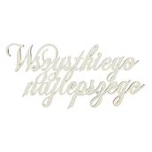 Scrapbooking - Tekturka napisy Wszystkiego Najlepszego - Kreatywna Pracownia - miniaturka - grafika 1