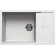 Zlewozmywaki - Elleci UNICO 310 bianco G68 GRANITEK (LGU31068) - miniaturka - grafika 1
