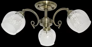 ELEM Lampa sufitowa ze zdobionymi kloszami do salonu 9150/3 21QG z serii TAMIZA - Lampy sufitowe - miniaturka - grafika 1