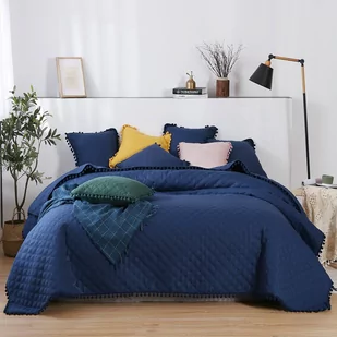 Narzuta 200 x 220 Pikowana Dwustronna Pompoo Gran - Narzuty - miniaturka - grafika 1