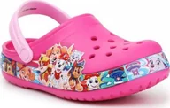 Buty dla dziewczynek - Crocs Klapki Crocs dla dzieci Fl Paw Patrol Band Clog różowe 205509 670 34-35 - miniaturka - grafika 1