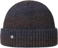 Czapki damskie - Czapka z Mankietem Carnell by Lierys, brązowo-niebieski, One Size - miniaturka - grafika 1