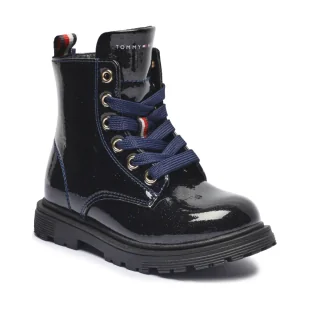 Tommy Hilfiger Botki - Buty dla dziewczynek - miniaturka - grafika 1