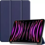 Etui do tabletów - Bizon Etui Case Tab Croc do Apple iPad Pro 12.9 2022/2021/2020/2018, granatowe - miniaturka - grafika 1