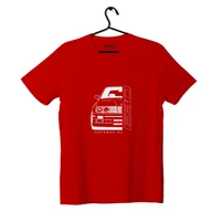 Odzież do sportów motorowych - T-shirt koszulka przód BMW E30 czerwona-M - miniaturka - grafika 1