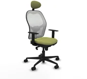 Fotele i krzesła biurowe - Krzesło Biurowe z Zagłówkiem Jorquera Piqueras y Crespo 1D036N1 Kolor Zielony - miniaturka - grafika 1