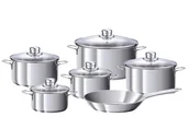 Zestawy garnków i patelni - Komplet 5 garnków z patelnią (11el) SSW Stolze Stahl Waren - Peperoni 400079 - miniaturka - grafika 1