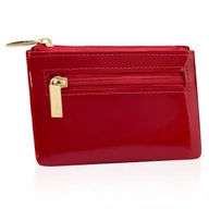 Etui na klucze - BETLEWSKI skórzane małe etui na klucze złoty zamek lakierowane na prezent - miniaturka - grafika 1