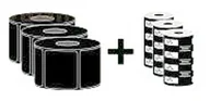 Etykiety do drukarek - Zebra ZipShipKit1 Biały Samoprzylepne etykiety do drukowania - miniaturka - grafika 1