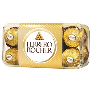 Ferrero Rocher ROCHER CHRUPIĄCY SMAKOŁYK Z KREMOWYM NADZIENIEM I ORZECHEM LASKOWYM W CZEKOLADZIE 200 G zakupy dla domu i biura! 77087092 - Bombonierki i czekoladki - miniaturka - grafika 1