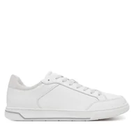 Sneakersy męskie - Sneakersy Calvin Klein Low Top Lace Up Lth Mono HM0HM01756 Biały - miniaturka - grafika 1