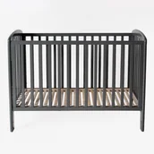 Łóżeczka i kojce - Łóżeczko dziecięce z opuszczanym bokiem 120×60 jasny szary troll lux - miniaturka - grafika 1