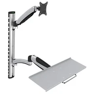 Inne akcesoria audio-wideo - Digitus Ramię naścienne pojedyncze 1xLCD + klawiatura max 27" i 8kg uchylno-obrotowe 360° PIVOT AKDGAVM00150 - miniaturka - grafika 1