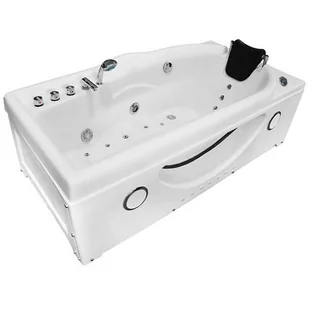 Wanna z hydromasażem Spa przyścienna Turbo+ 170x87 cm MO-1634 - Wanny z hydromasażem - miniaturka - grafika 1