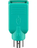 Adaptery i przejściówki - Goobay USB ADAP A-F/PS2-M USB A F PS2 M Zielony, Adapter - miniaturka - grafika 1