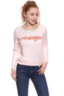 Swetry damskie - Wrangler, Sweter damski, Retro Kabel Swt Rosewater W602Rhylf, rozmiar M - miniaturka - grafika 1
