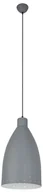 Lampy sufitowe - Szara, minimalistyczna lampa wisząca 8022/1 ZWIS -01 z serii KRETA  - miniaturka - grafika 1