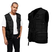 Odzież taktyczna i umundurowanie - kamizelka BRANDIT Hunting Black  XXL - miniaturka - grafika 1