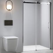 Ścianki i drzwi prysznicowe - Drzwi prysznicowe do wnęki 115-120 cm rozsuwane SH03D szkło 8 mm - miniaturka - grafika 1