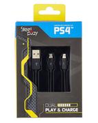 Akcesoria do Playstation - STEELPLAY Kabel STEELPLAY Dual Play&Charge do PS4 JVAPS400040 JVAPS400040 - miniaturka - grafika 1