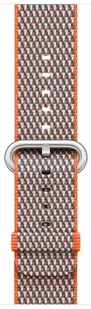 Apple Pasek z plecionego nylonu w kolorze gorzkiej pomarańczy (w kratkę) do koperty 42 mm MQVP2ZM-A - Akcesoria do smartwatchy - miniaturka - grafika 1